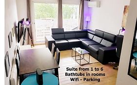Suite From 1 To 6 - Bathtubs In Rooms - Air Conditioned Residential Appartement - Self-Arrival - Wifi - Netflix Disney - Kitchen - Laundry - Parking