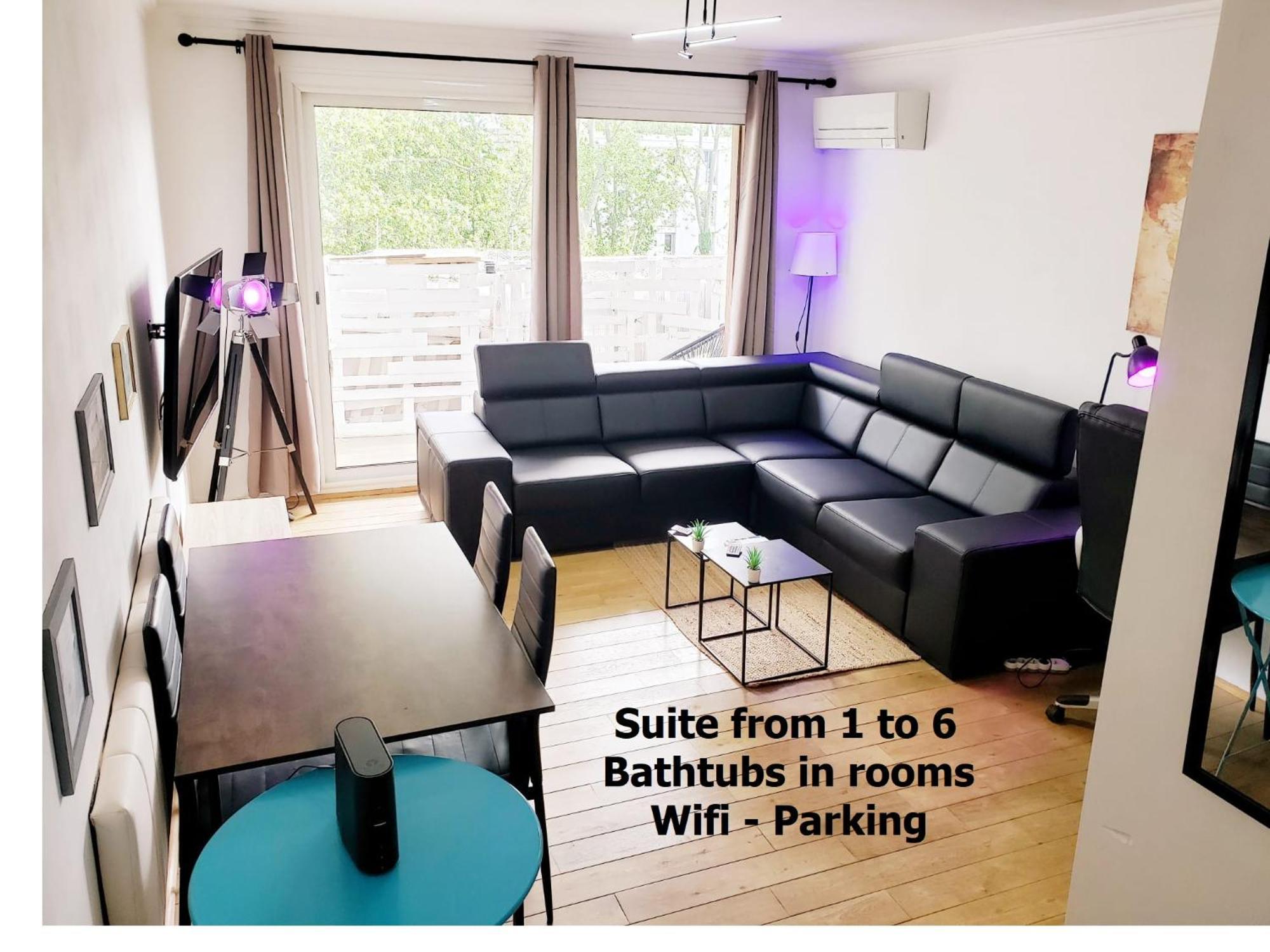 Air-Conditioned Residential Suite From 1 To 6 - Bathtubs In Rooms - Wifi - Kitchen - Laundry - Self-Arrival - Parking Avignon Buitenkant foto